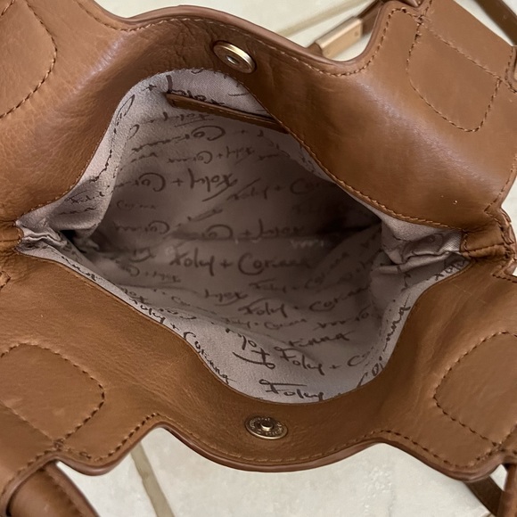 Vintage Foley + Corinna Brown Pebbled Leather Bag - Picture 4 of 4